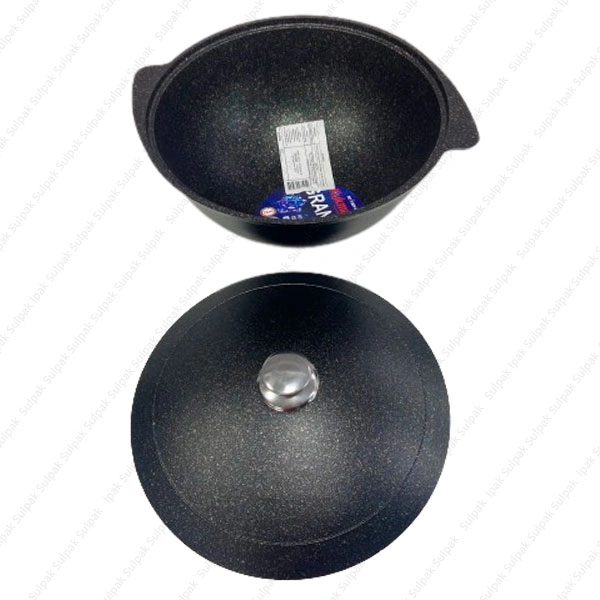 Казан для плова Kukmara Granit ultra 6л Blue - фото 3