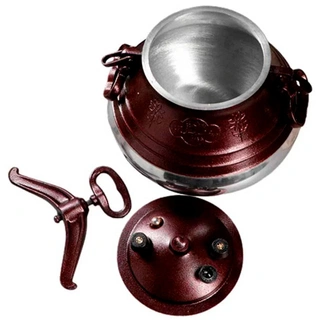 Афганский казан Rashko Baba M 20 л красный-серебристый