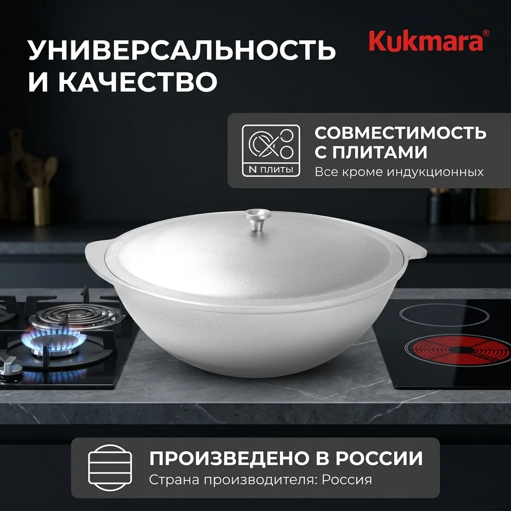 Казан для плова Kukmara К85 8л - фото 10