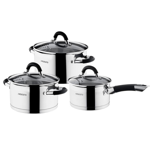 Набор посуды Ardesto Gemini со сливом, 6 предметов AR1906GS AR1906GS
