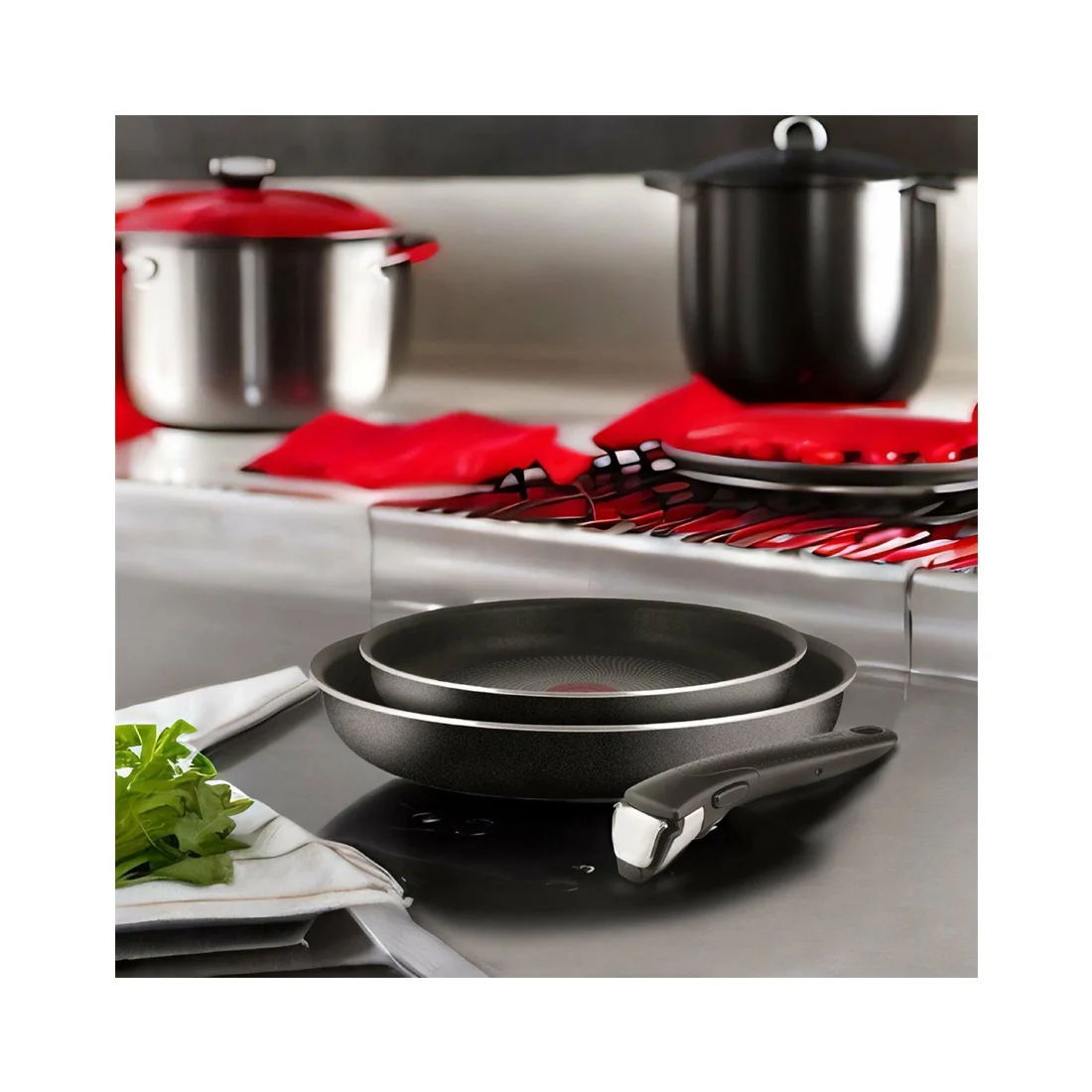 Набор сковородок Tefal Ingenio Black 5 04238830 22-26см 9100054084 - фото 2
