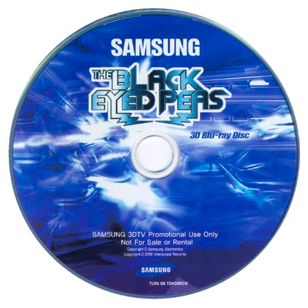 3D blu-ray диск Samsung The Black Eyed Peas