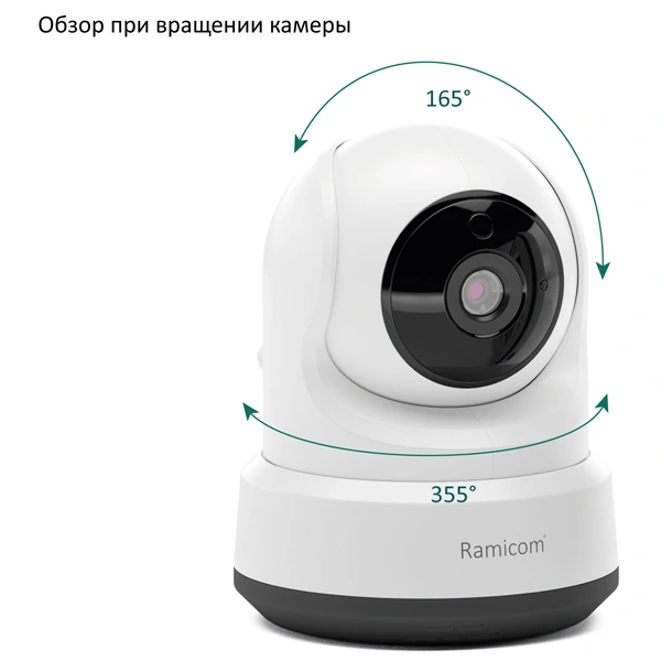 Видеоняня Ramicom VRC250C Wi-Fi HD - фото 5