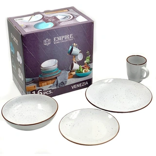 Столовый набор Empire H2021-771 White 16 пр.
