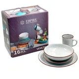Столовый набор Empire H2021-771 White 16 пр.