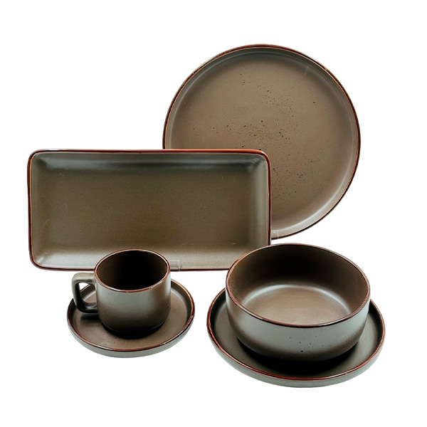 Столовый набор Empire 32 пр, Dark brown