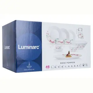 Столовый набор Luminarc Essence Rose Pompon 46 пр. (N2083)