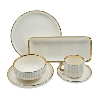Столовый набор Empire 32 пр, Золотой