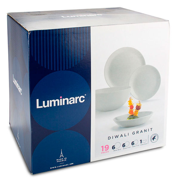 Набор столовой посуды Luminarc Diwali Granit 19 пр. (P2920)