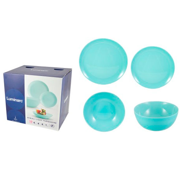Набор столовой посуды Luminarc Diwali Light Turquoise (19 предметов)