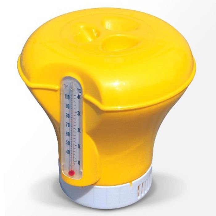 Дозатор плавающий с термометром, 18,5 см, цвета МИКС Bestway 
