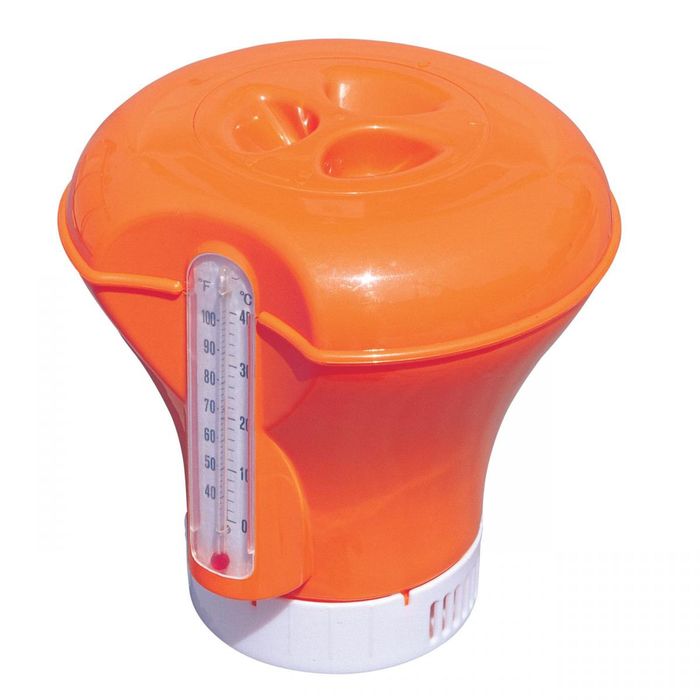Дозатор плавающий с термометром, 18,5 см, цвета МИКС Bestway 