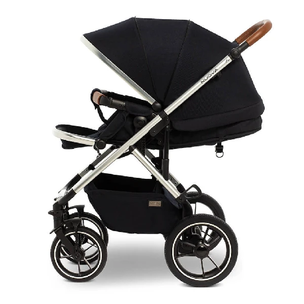 Коляска 2в1 Moon Nuova Navy blue - фото 7