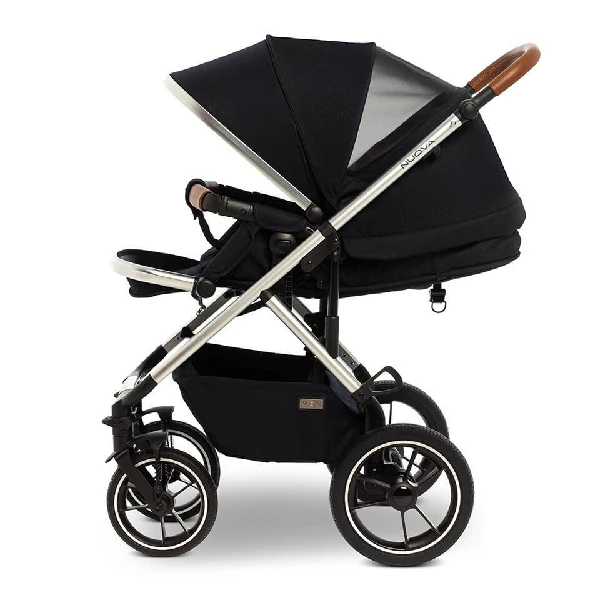 Коляска 2в1 Moon Nuova Navy blue - фото 6