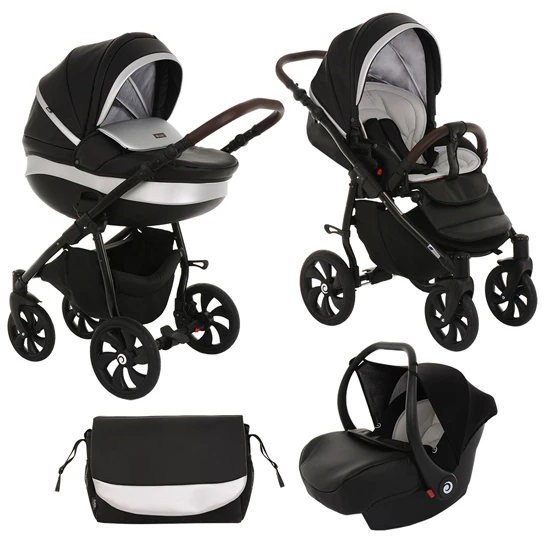 Коляска 3в1 Tutis Nanni Black/White