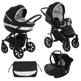 Коляска 3в1 Tutis Nanni Black/White