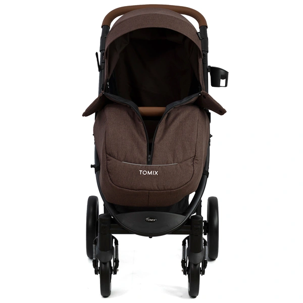 Детская коляска Tomix Stella HP-777 Dark Brown+Black 2022 - фото 5