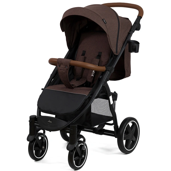 Детская коляска Tomix Stella HP-777 Dark Brown+Black 2022 - фото 4