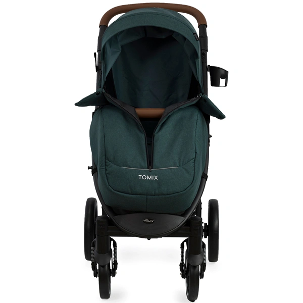Детская коляска Tomix Stella HP-777 Dark Green+Black 2022 - фото 4