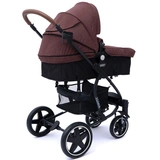 Детская коляска Tomix Emily HP720 Dark brown+Black - фото 3