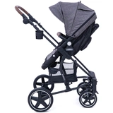 Детская коляска Tomix Emily HP720 Dark Grey+Black - фото 12