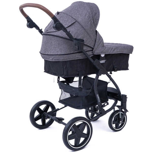 Детская коляска Tomix Emily HP720 Dark Grey+Black - фото 4