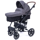 Детская коляска Tomix Emily HP720 Dark Grey+Black