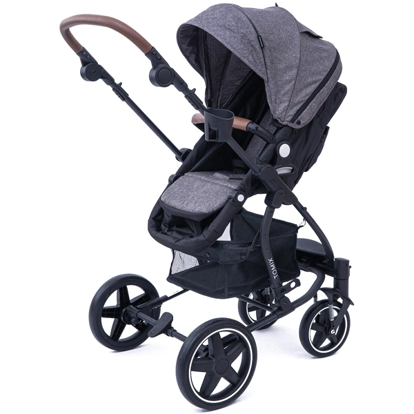 Детская коляска Tomix Emily HP720 Dark Grey+Black - фото 7