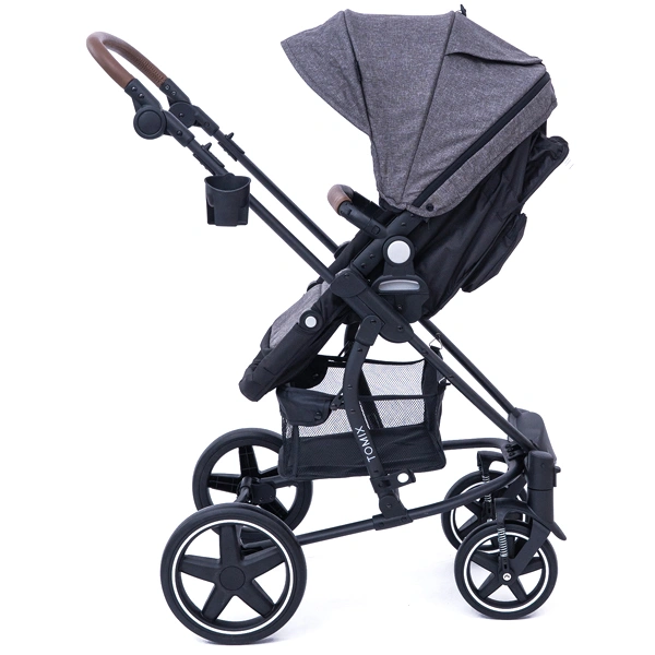 Детская коляска Tomix Emily HP720 Dark Grey+Black - фото 8