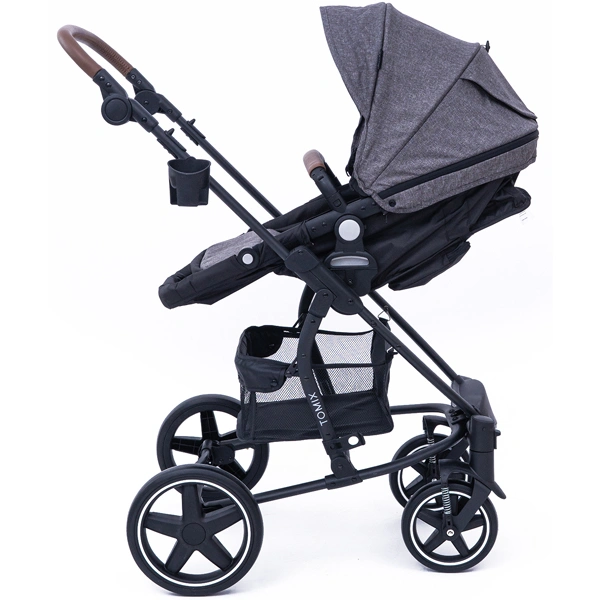 Детская коляска Tomix Emily HP720 Dark Grey+Black - фото 9