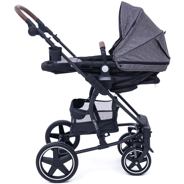 Детская коляска Tomix Emily HP720 Dark Grey+Black - фото 5