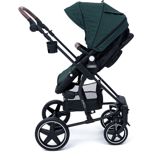Детская коляска Tomix Emily HP720 Dark Green+Black - фото 7