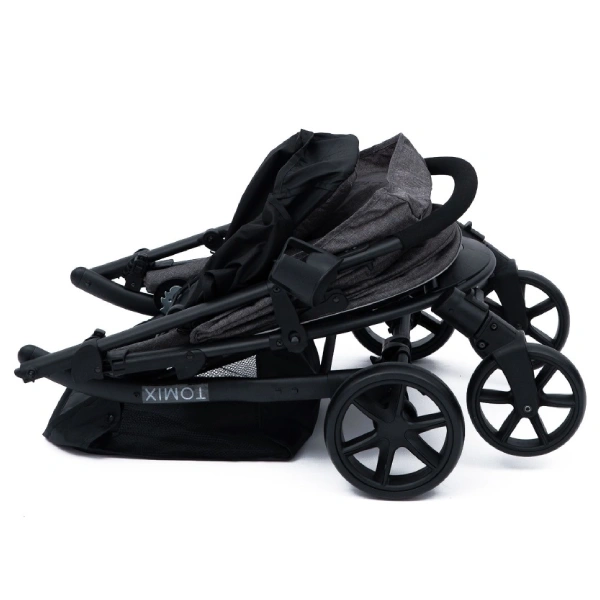 Детская коляска Tomix Bliss V2 (HP-706V2) Dark Grey / Black - фото 5