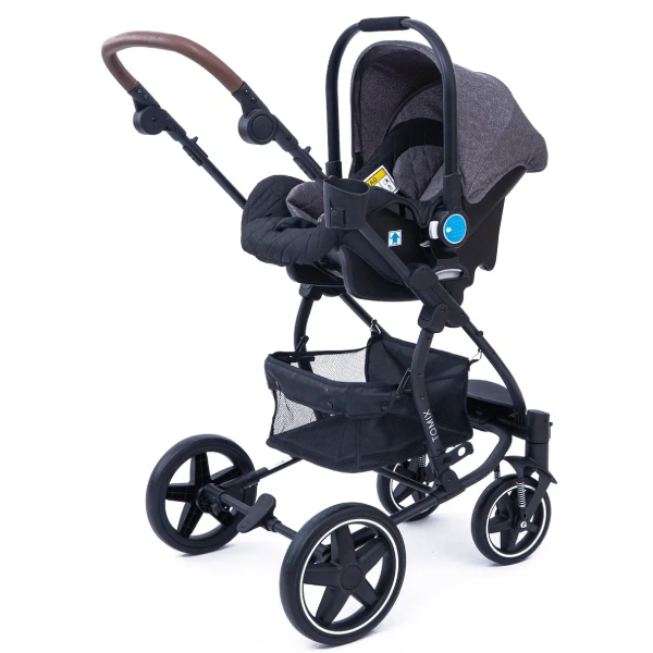 Детская коляска Tomix Madison Dark Grey / Black - фото 3
