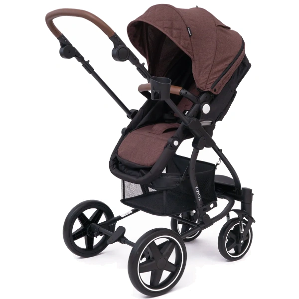 Детская коляска Tomix Madison Dark Brown / Black - фото 2