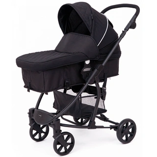 Детская коляска 2-в-1 с автокреслом TOMIX Bloom HP-710 Black