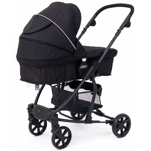 Детская коляска 2-в-1 с автокреслом TOMIX Bloom HP-710 Black - фото 8