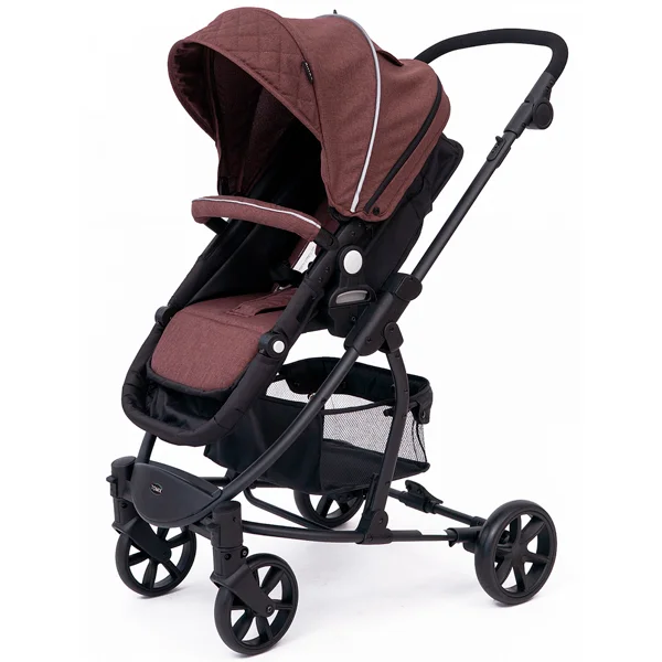 Детская коляска 2-в-1 с автокреслом TOMIX Bloom HP-710 Dark brown+Black - фото 10