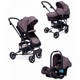 Детская коляска 2-в-1 с автокреслом TOMIX Bloom HP-710 Dark Grey+Black - фото 8