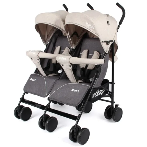 Прогулочная коляска-трость Indigo Duet Beige gray
