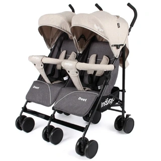Прогулочная коляска-трость Indigo Duet Beige gray