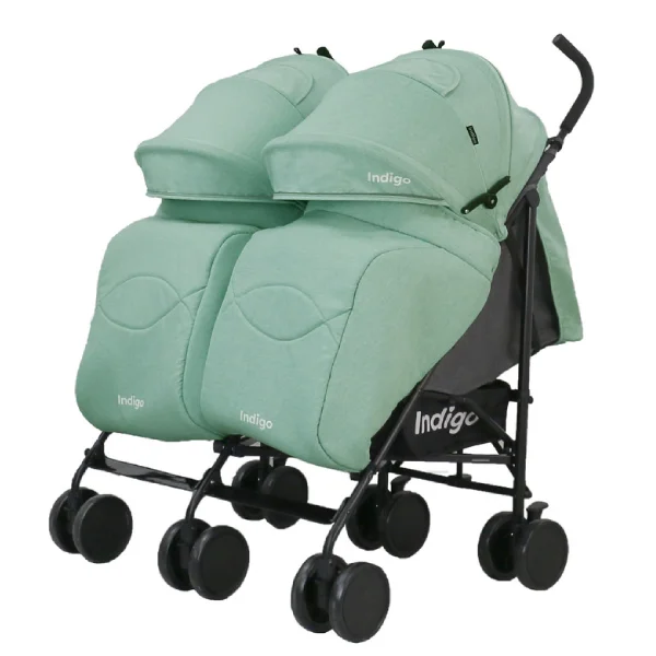 Прогулочная коляска-трость Indigo Duet Green - фото 3