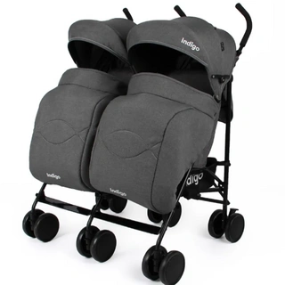 Прогулочная коляска-трость Indigo Duet Grey