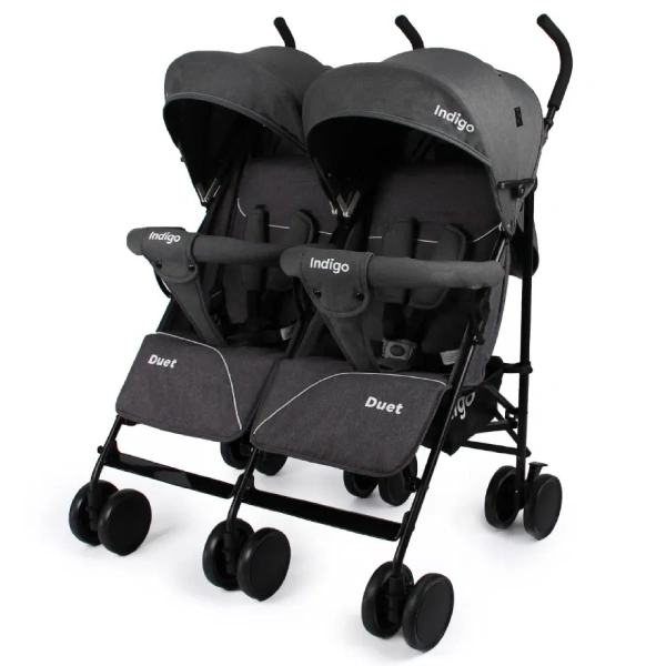 Прогулочная коляска-трость Indigo Duet Grey
