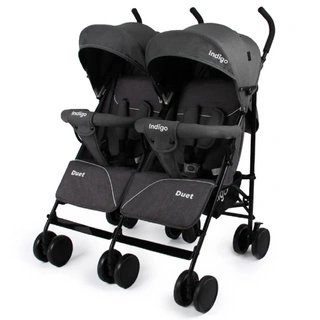 Прогулочная коляска-трость Indigo Duet Grey