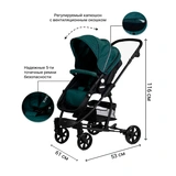 Детская коляска-трансформер Tomix Sandy HP-707 Dark Green - фото 8