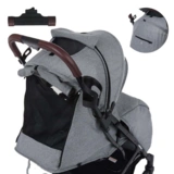 Прогулочная коляска Pituso Libro Тёмно-серая - фото 10