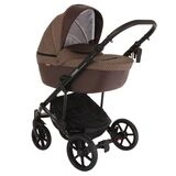 Детская коляска 2-в-1 Pituso Confort (короб+прогулочный блок) Plus Коричневая - фото 6