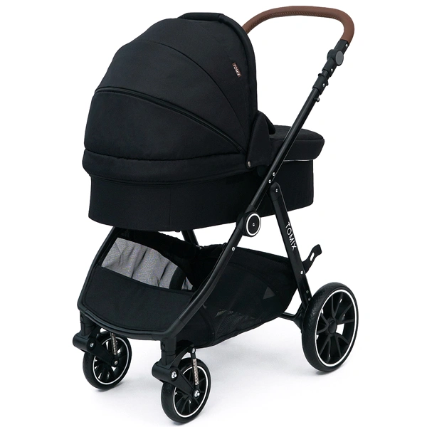 Детская коляска 2-в-1 Tomix Aura Black - фото 19