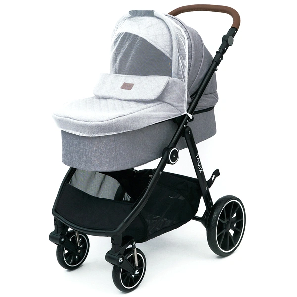 Детская коляска 2-в-1 Tomix Aura Gray - фото 14